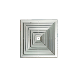 Rejilla difusora metalica 14 x 14 pulg 04 vias con control