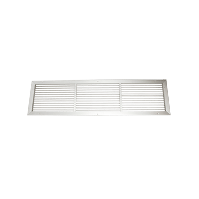 Rejilla de suministro metalica 44 x 10 pulg simple deflexion horizontal sin control