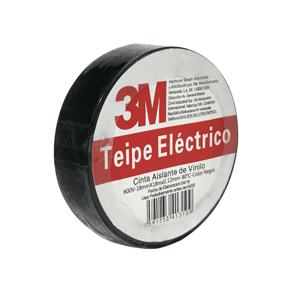 Teipe electrico 3m scotch 19 mm 20 mtr