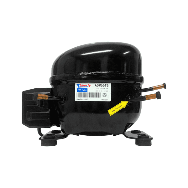 Compresor domestico 1/4 HP R-134a 110V 3 tubos liberty