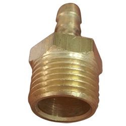 Union roscable de bronce 5/16 pulg manguera - 1/2 pulg macho npt