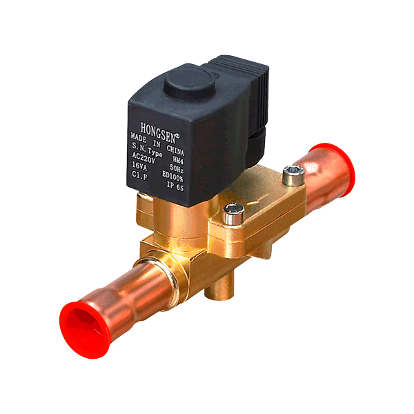 Solenoid valve 1-1/8 in ODF with coil 220V HV25M9T HONGSEN