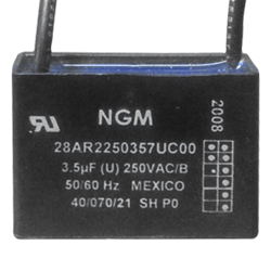 Capacitor de marcha  3.5 MFD 250V A/A