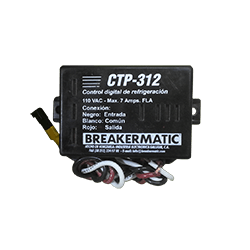 Protector electronico controlador 110v ctp-312-110 breakermatic doble termostato