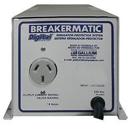 Protector electronico regulador 220v rgm220-200 18 amp breakermatic digital