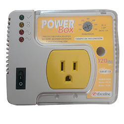 Protector electronico domestico 110V gsm-rt 120 con enchufe power plug 120 exceline