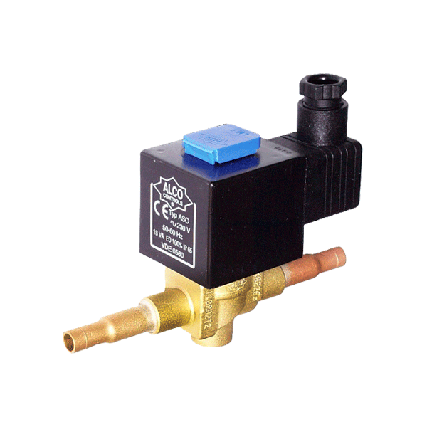 Valvula solenoide 1/4 pulg con bobina 110v alco