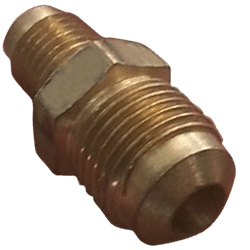 Union roscable de bronce reductora 3/8 pulg flare - 1/4 pulg flare