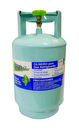 Cilindro para refrigerante 4 - 5 kg r-134a