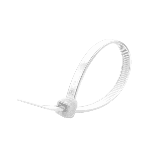 Amarre plastico 3 pulg blanco fino por und